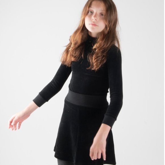 Coco Blanc velour skirt set sz 5 - Picture 6 of 6